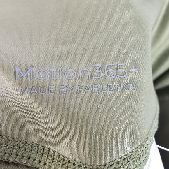Fabletics NWT Anywhere Motion365+ Shine High-Waisted Legging Size S Moss Green - Picture 9 of 13
